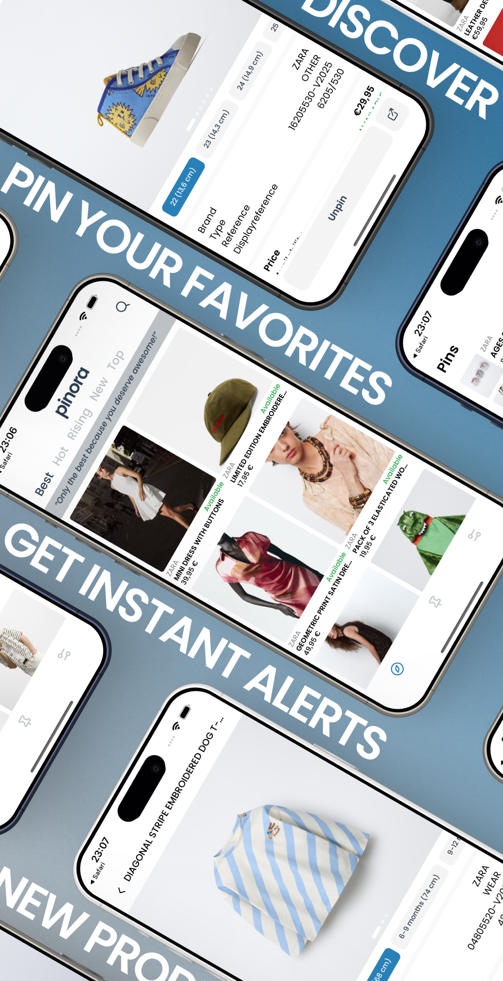 Pinora - Product tracker screenshot 1