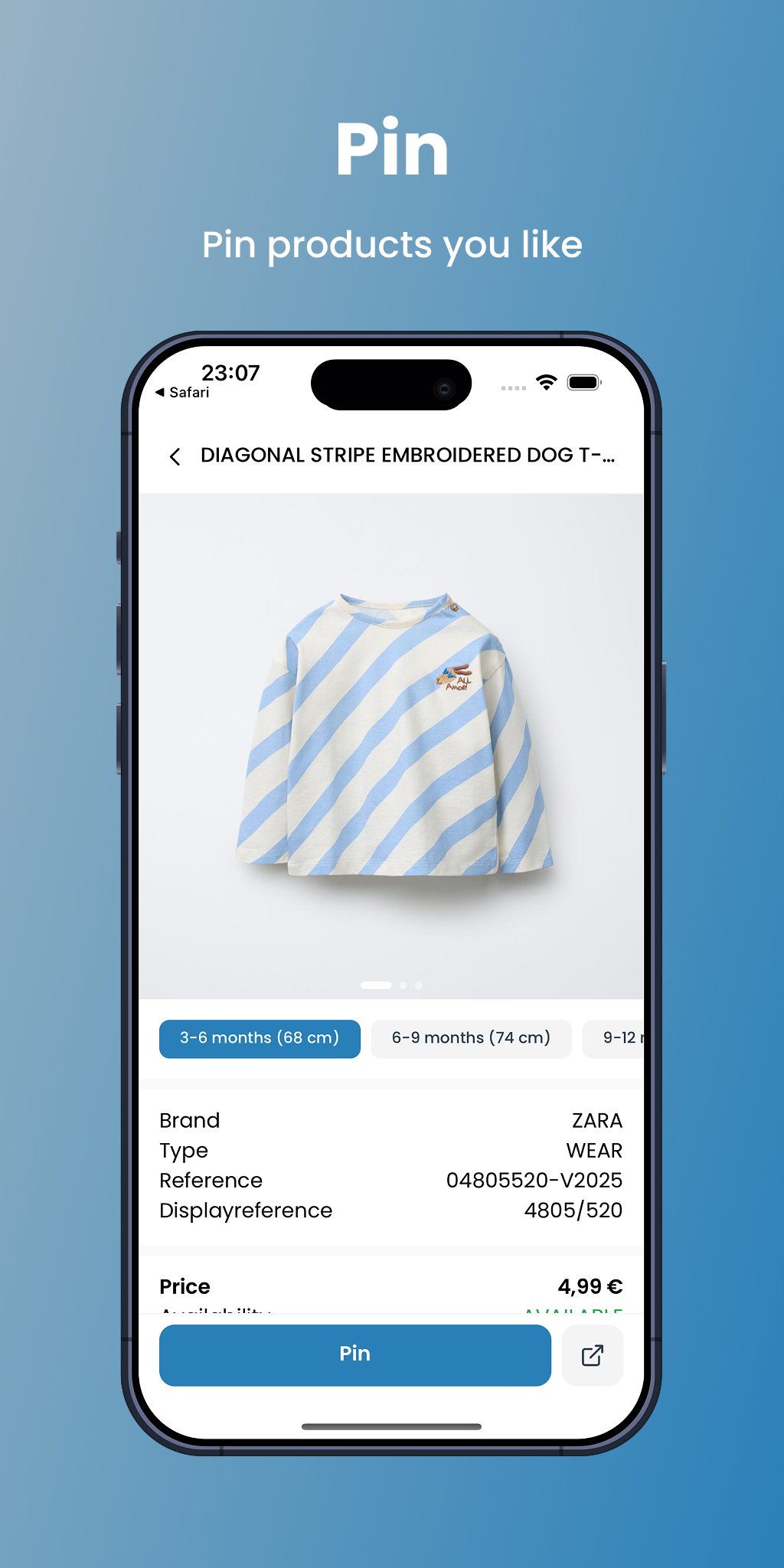 Pinora - Product tracker screenshot 3